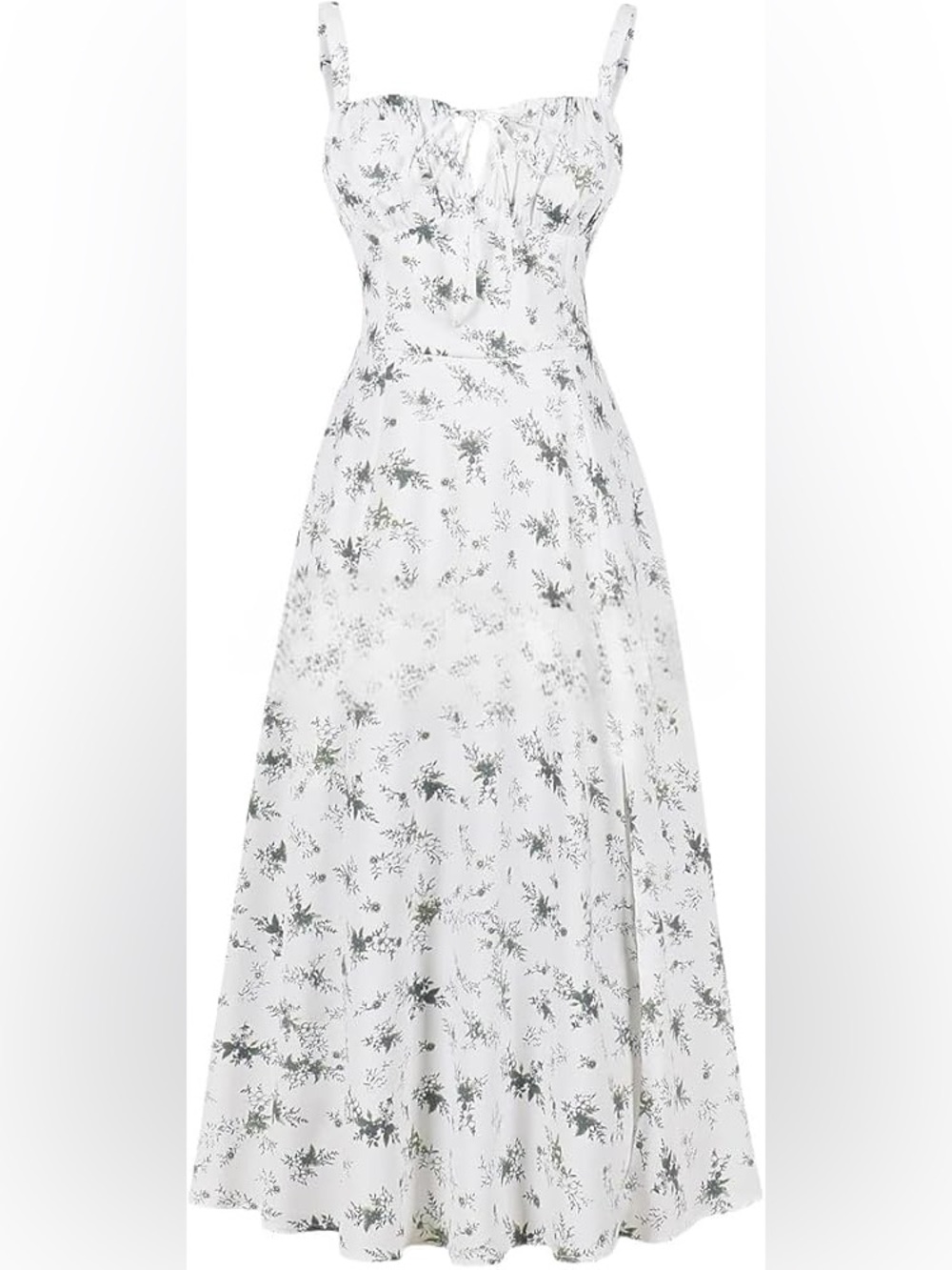 Ibtom Castle Women's Floral Print Strap A Line Maxi Dress Boho Sleeveless Casual